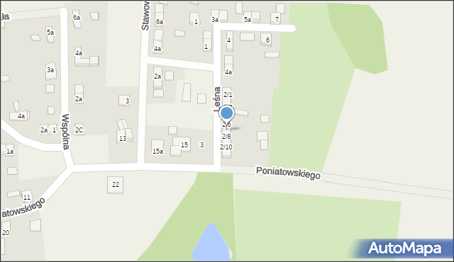 Porajów, Leśna, 2/7, mapa Porajów