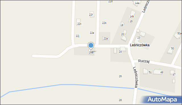 Poręba Wielka, Leśniczówka, 24B, mapa Poręba Wielka