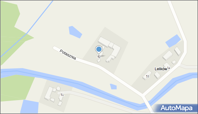 Potasznia, Lelików, 2, mapa Potasznia