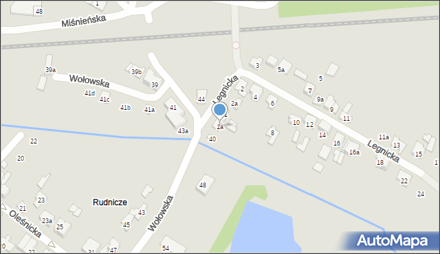 Poznań, Legnicka, 1a, mapa Poznania