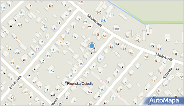 Poznań, Lewkoniowa, 4, mapa Poznania