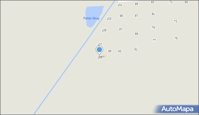 Przecław, Leśna, 109, mapa Przecław