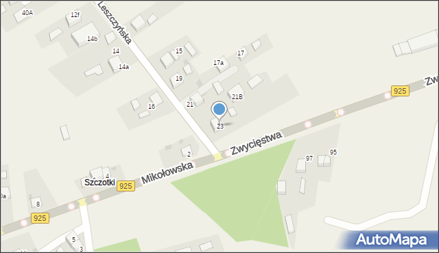 Przegędza, Leszczyńska, 23, mapa Przegędza