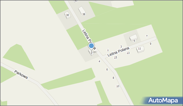 Przetoczyno, Leśna Polana, 2, mapa Przetoczyno