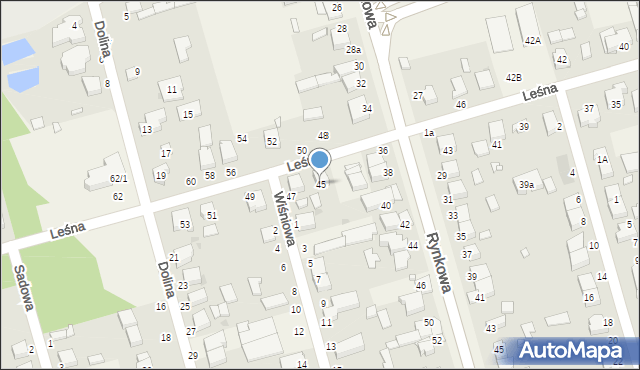 Przeźmierowo, Leśna, 45, mapa Przeźmierowo