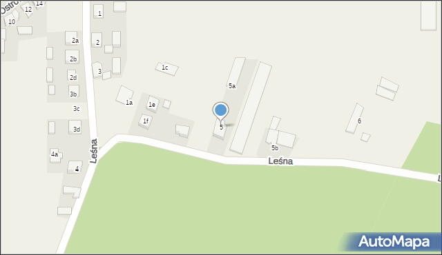 Przygodzice, Leśna, 5, mapa Przygodzice