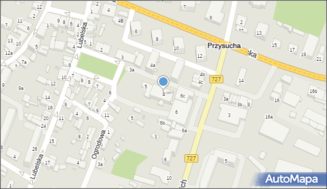 Przysucha, Legionów Polskich, 4, mapa Przysucha