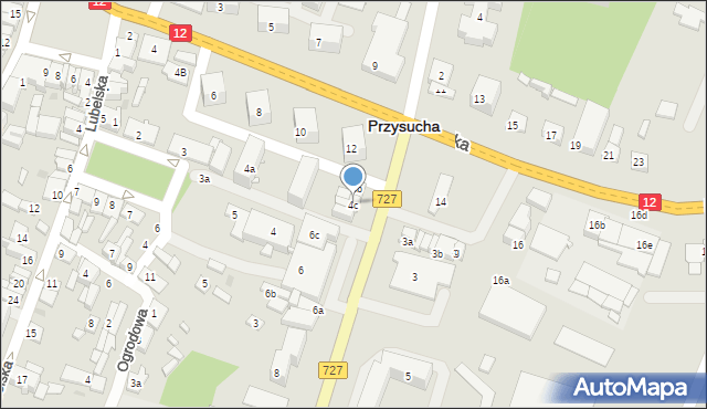 Przysucha, Legionów Polskich, 4c, mapa Przysucha