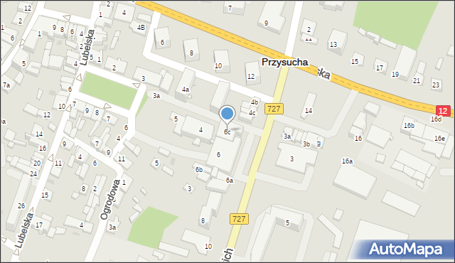 Przysucha, Legionów Polskich, 6c, mapa Przysucha