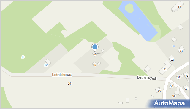 Pstrokonie, Letniskowa, 8, mapa Pstrokonie