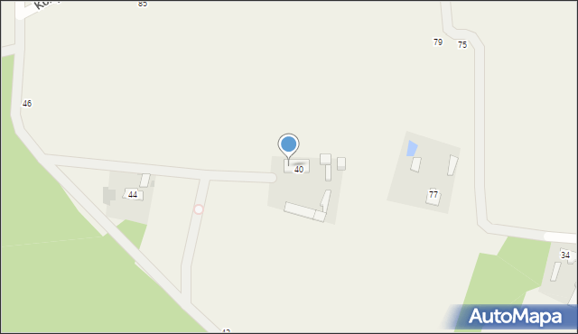 Psucin, Leśna, 40A, mapa Psucin