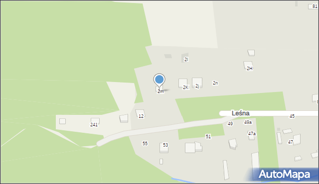 Radomyśl Wielki, Leśna, 2m, mapa Radomyśl Wielki