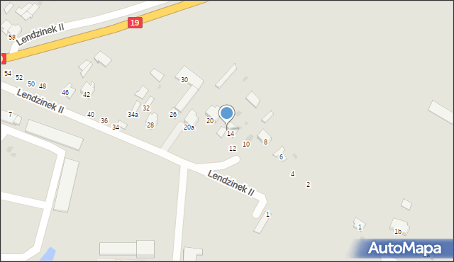 Radzyń Podlaski, Lendzinek II, 16, mapa Radzyń Podlaski