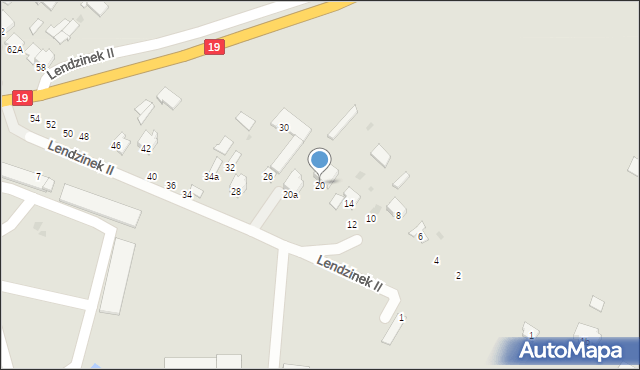 Radzyń Podlaski, Lendzinek II, 20, mapa Radzyń Podlaski
