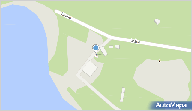 Rajgród, Leśna, 3, mapa Rajgród