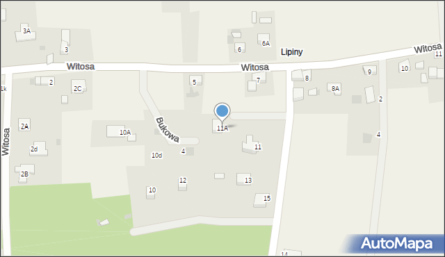 Raszówka, Leśna, 11A, mapa Raszówka