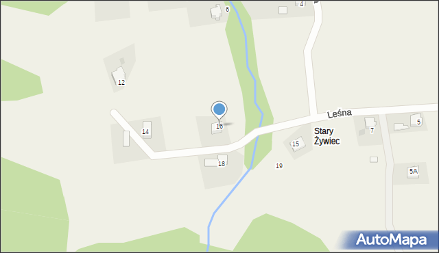 Roczyny, Leśna, 16, mapa Roczyny