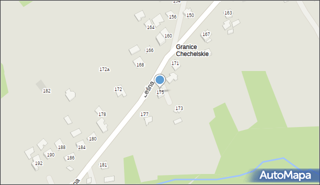 Ropczyce, Leśna, 175, mapa Ropczyce