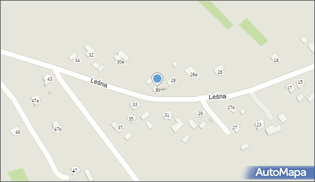 Ropczyce, Leśna, 30, mapa Ropczyce