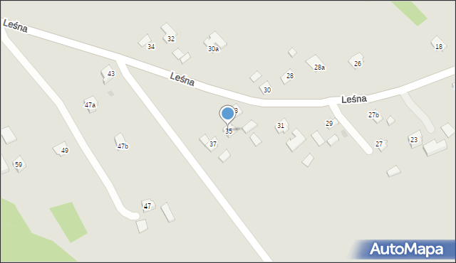 Ropczyce, Leśna, 35, mapa Ropczyce