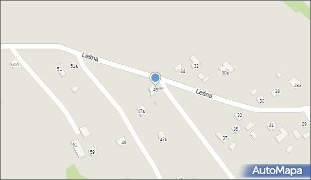 Ropczyce, Leśna, 43, mapa Ropczyce