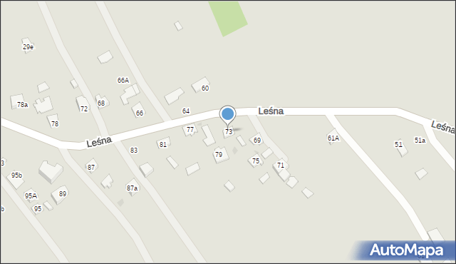 Ropczyce, Leśna, 73, mapa Ropczyce