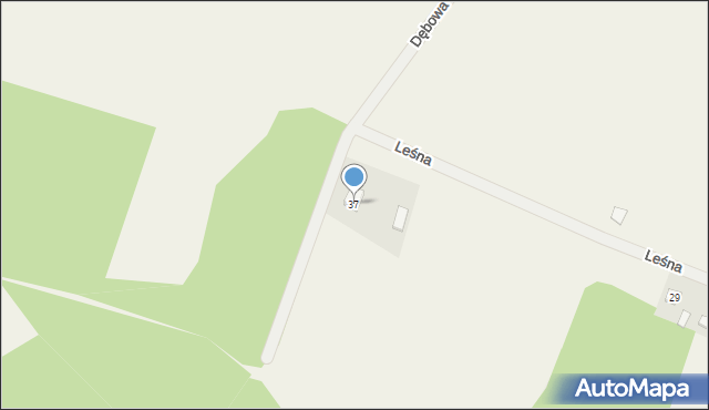 Rossoszyca, Leśna, 37, mapa Rossoszyca