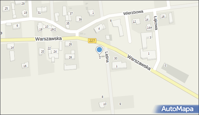 Roszkowo, Leśna, 2, mapa Roszkowo