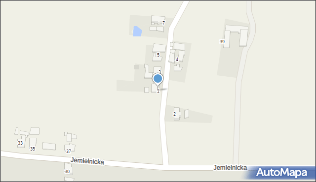 Rozmierka, Leśna, 1, mapa Rozmierka