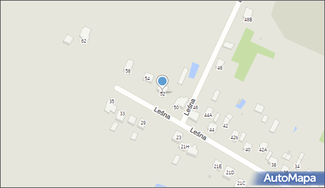 Rozprza, Leśna, 52, mapa Rozprza