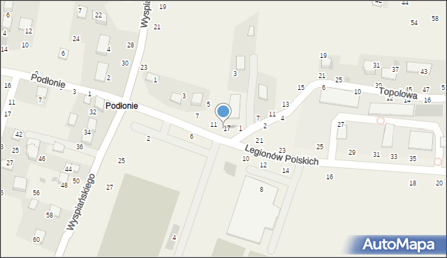 Rudawa, Legionów Polskich, 15, mapa Rudawa