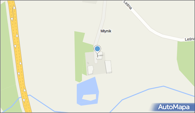 Rudno, Leśna, 2, mapa Rudno