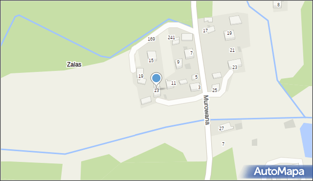 Rusocice, Leśny Zakątek, 13, mapa Rusocice