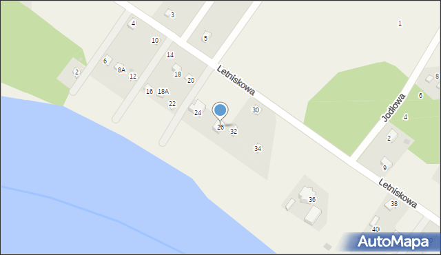 Rybakowo, Letniskowa, 26, mapa Rybakowo