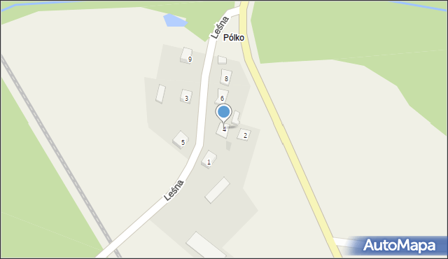 Rybno, Leśna, 4, mapa Rybno