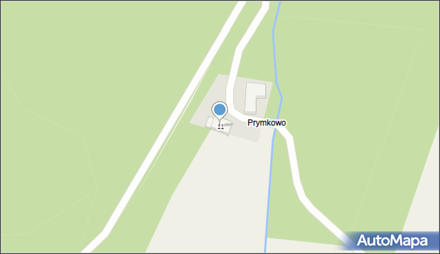 Rybno, Leśna, 11, mapa Rybno