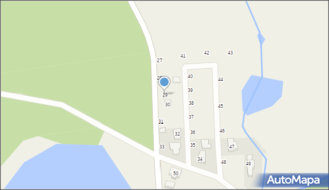 Rybojedzko, Leśna, 29, mapa Rybojedzko