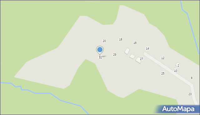 Ryglice, Leśna, 31, mapa Ryglice