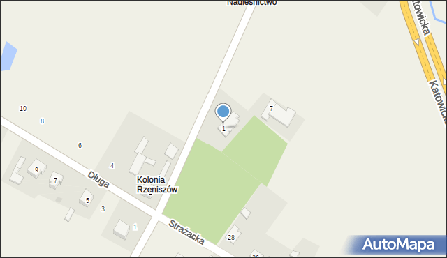 Rzeniszów, Leśników, 1, mapa Rzeniszów