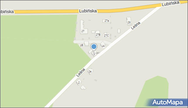 Ścinawa, Leśna, 1, mapa Ścinawa