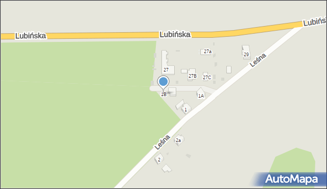 Ścinawa, Leśna, 1B, mapa Ścinawa