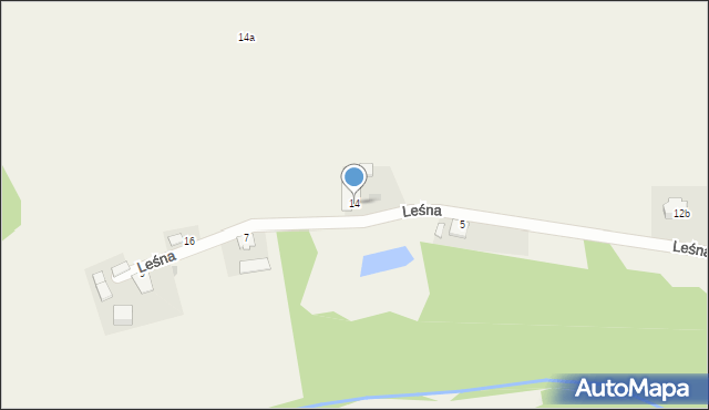 Serock, Leśna, 14, mapa Serock