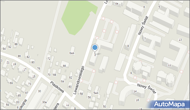 Siedlce, Lewandowskiego Karola, 2, mapa Siedlce