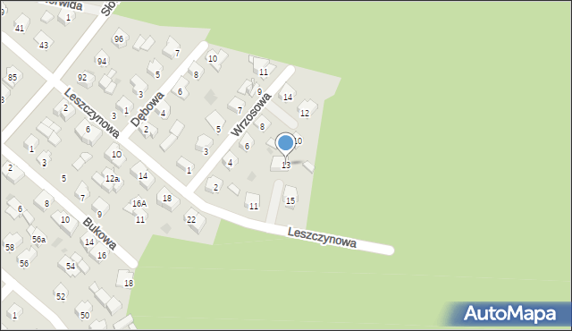 Siemiatycze, Leszczynowa, 13, mapa Siemiatycze