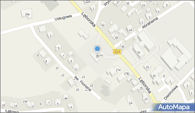 Sierakowice, Lęborska, 29, mapa Sierakowice
