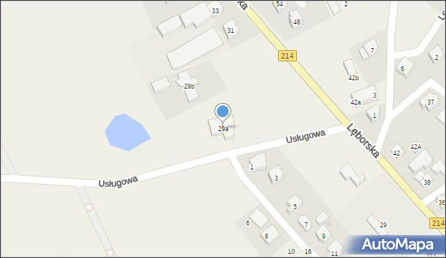 Sierakowice, Lęborska, 29a, mapa Sierakowice
