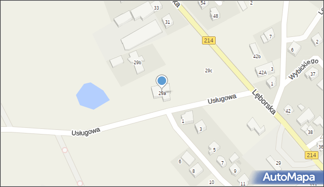 Sierakowice, Lęborska, 29a, mapa Sierakowice