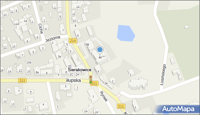 Sierakowice, Lęborska, 4a, mapa Sierakowice