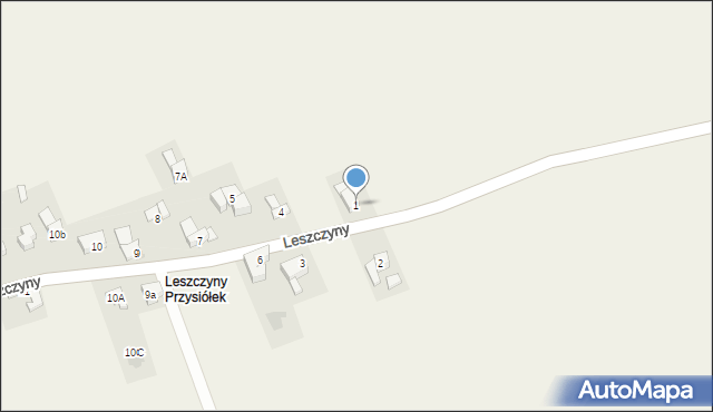 Sierockie, Leszczyny (Sierockie), 1, mapa Sierockie