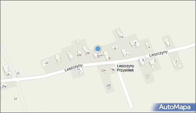 Sierockie, Leszczyny (Sierockie), 10, mapa Sierockie
